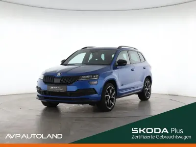 Gebraucht Skoda Karoq SportLine 190 PS (139 kW) 2021 Modra race/race blue SUV