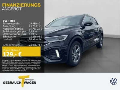 Usata VW T-Roc R-line 110 CV (80 kW) 2023 Nero SUV