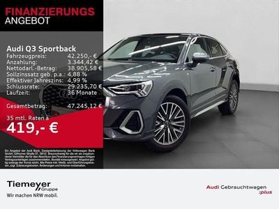 Grau Gebraucht 2025 Audi Q3 Sportback S-Line SUV | 42.250 € (Superpreis)