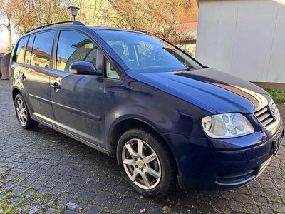 Gebraucht VW Touran 116 PS (85 kW) 2005 Blau Van / Kleinbus
