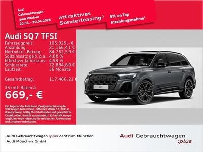 Gebraucht Audi SQ7 Sport 507 PS (372 kW) 2024 Nardograu individuallackierung SUV