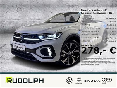 Weiss Gebraucht 2025 VW T-Roc Cabriolet R-line Cabrio | 37.590 € (Fairer Preis)