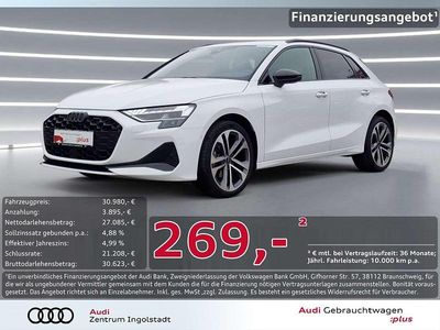 Arkonaweiß Gebraucht 2024 Audi A3 Advanced Plus Limousine | 30.980 € (Fairer Preis)