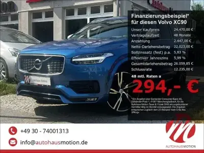 Begagnad Volvo XC90 R-Design 224 HK (164 kW) 2015 Blå SUV