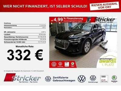 Gebraucht Audi e-tron Performance 300 kW (408 PS) 2022 Brillantschwarz SUV