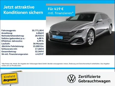 Gebraucht VW Arteon R-line 156 PS (114 kW) 2022 Pyritsilber metallic (metallic) Kombi