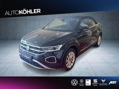 Gebraucht VW T-Roc Cabriolet Style 150 PS (110 kW) 2024 Schwarz Cabrio
