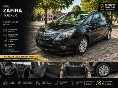 Gebraucht Opel Zafira drive 135 PS (99 kW) 2016 Grau Van / Kleinbus