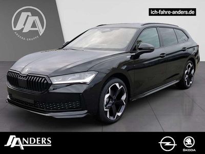 Neu Skoda Superb SportLine 150 PS (110 kW) 2025 Ebony schwarz Kombi