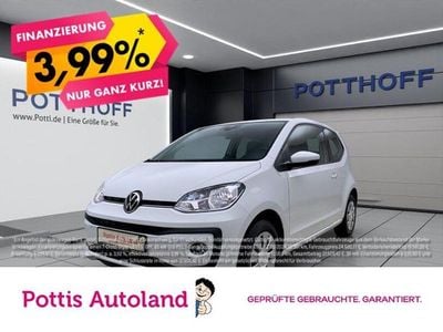 Weiß Gebraucht 2021 VW up! move up! Kleinwagen | 9.337 € (Guter Preis)