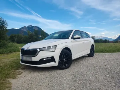 Gebraucht Skoda Scala Ambition 110 PS (80 kW) 2021 Weiß Kleinwagen