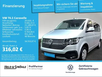 Gebraucht VW T6.1 Comfortline 150 PS (110 kW) 2021 Silber Van