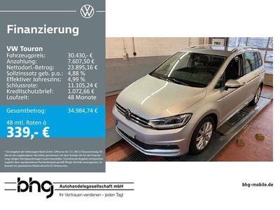 Silber Gebraucht 2022 VW Touran Highline Van / Kleinbus | 30.430 € (Fairer Preis)
