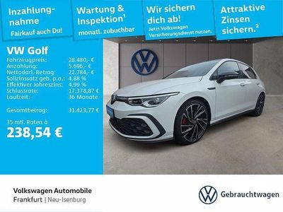 Gebraucht VW Golf VIII GTD 200 PS (147 kW) 2022 Oryxweiß perlmutteffekt (metallic) Limousine