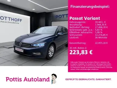 Gebraucht VW Passat Business 150 PS (110 kW) 2021 Aquamarinblau metallic Kombi