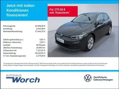 Gebraucht VW Golf VIII Life 110 PS (80 kW) 2023 Uranograu Limousine