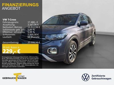 Gebraucht VW T-Cross Active 110 PS (80 kW) 2021 Grau SUV