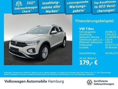 Gebraucht VW T-Roc Life 110 PS (80 kW) 2022 Grau SUV