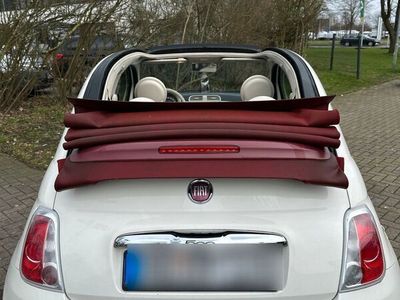 gebraucht Fiat 500C Cabrio Weiß (sitze passend zum Dach /Lenkrad beige)