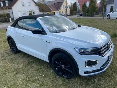 Gebraucht VW T-Roc Cabriolet R-line 150 PS (110 kW) 2021 Weiß Cabrio