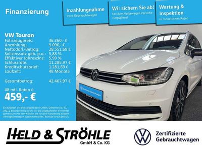 Gebraucht VW Touran Goal 150 PS (110 kW) 2025 Pure white Van / Kleinbus