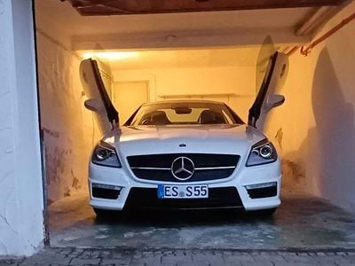 Usata Mercedes SLK55 AMG AMG 421 CV (309 kW) 2012 Bianco Cabrio