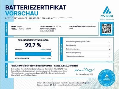 Gebraucht 2023 Peugeot E-Partner Premium Van / Kleinbus | 19.890 € (Guter Preis)