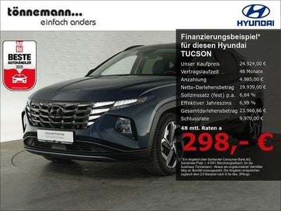 Gebraucht Hyundai Tucson Prime 150 PS (110 kW) 2021 Teal blue/phantom black SUV