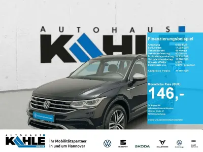 Brugt VW Tiguan Allspace Elegance 150 HK (110 kW) 2022 Sort SUV