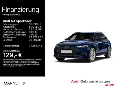 Gebraucht Audi A3 Advanced 204 PS (150 kW) 2025 Navarrablau metallic Limousine