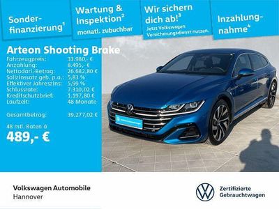 Gebraucht VW Arteon R-line 190 PS (139 kW) 2023 Eisvogelblau metallic Kombi