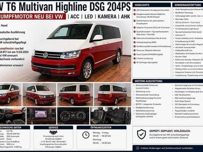 Brugt VW T6 204 HK (150 kW) 2016 Rød Van