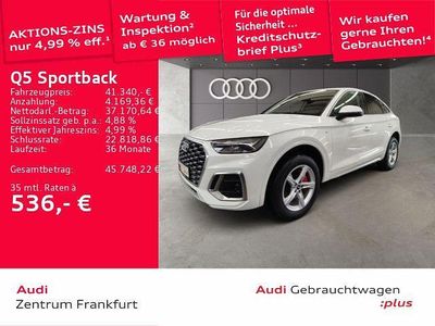 Gebraucht Audi Q5 Sportback S-Line 204 PS (150 kW) 2023 Weiß SUV