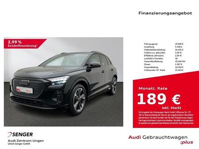 Mythosschwarz metallic Gebraucht 2021 Audi Q4 e-tron Advanced SUV | 25.880 € (Etwas zu teuer)
