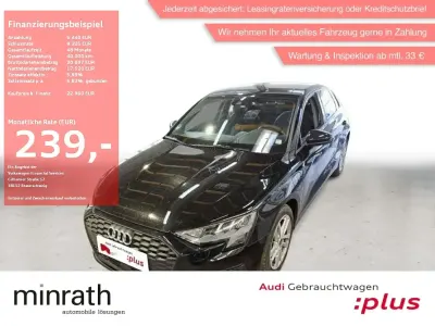 Używany Audi A3 Advanced 150 KM (110 kW) 2022 Czarny Sedan/Limuzyna