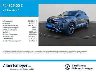 Gebraucht VW T-Roc Style 150 PS (110 kW) 2023 Grau SUV
