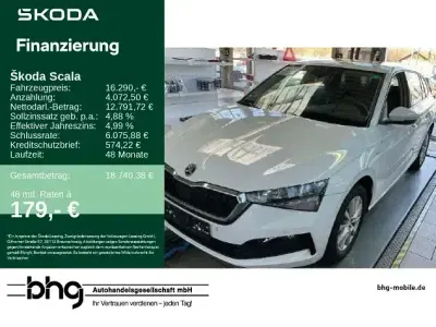 Gebraucht Skoda Scala Ambition 110 PS (80 kW) 2021 Weiß Kleinwagen