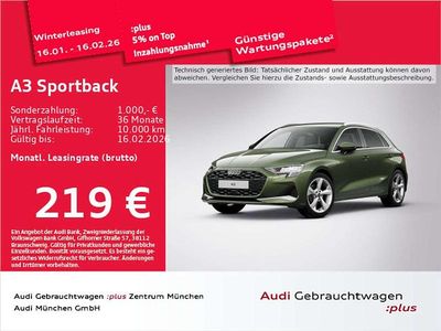 Distriktgrün metallic Gebraucht 2025 Audi A3 Advanced Limousine | 30.477 € (Superpreis)