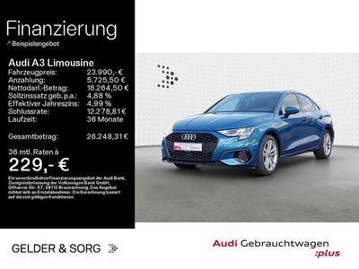 Gebraucht Audi A3 Advanced 110 PS (80 kW) 2023 Blau Limousine