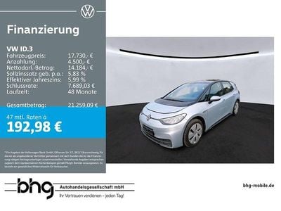 Gebraucht VW ID.3 Pure 110 kW (150 PS) 2022 Silber Kleinwagen