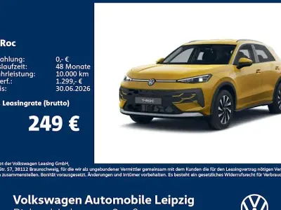 Nowe VW T-Roc Cabriolet Style 116 KM (85 kW) 2026 Żółty SUV