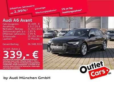 Schwarz Gebraucht 2022 Audi A6 S-Line Kombi | 35.449 € (Fairer Preis)