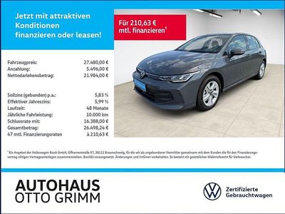 Gebraucht VW Golf VIII Life 150 PS (110 kW) 2024 Grau Limousine