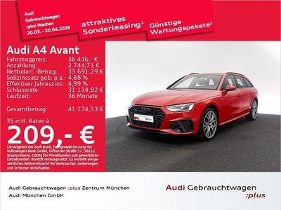 Gebraucht Audi A4 S-Line 204 PS (150 kW) 2024 Progressivrot metallic Kombi