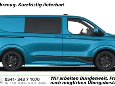 Neu Ford E-Transit Sport 160 kW (218 PS) 2026 Digital aqua blue metallic Van