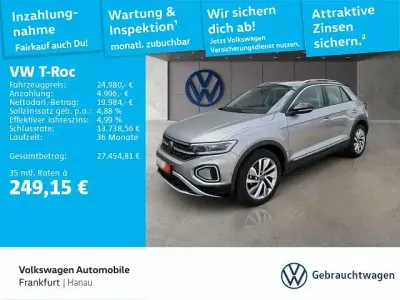 Second-hand VW T-Roc Style 150 CP (110 kW) 2022 Argintiu SUV