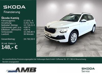 Gebraucht Skoda Kamiq Selection 95 PS (69 kW) 2025 Moonweiß perleffekt SUV