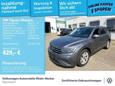 Gebraucht VW Tiguan Allspace Life 150 PS (110 kW) 2023 Platinum grey metallic SUV