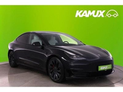 Schwarz Gebraucht 2021 Tesla Model 3 Performance Limousine | 28.990 € (Fairer Preis)