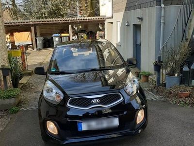 gebraucht Kia Picanto 1.0 2013, 1. Hand, 69 PS, 3 Türer, schwarz, Klima